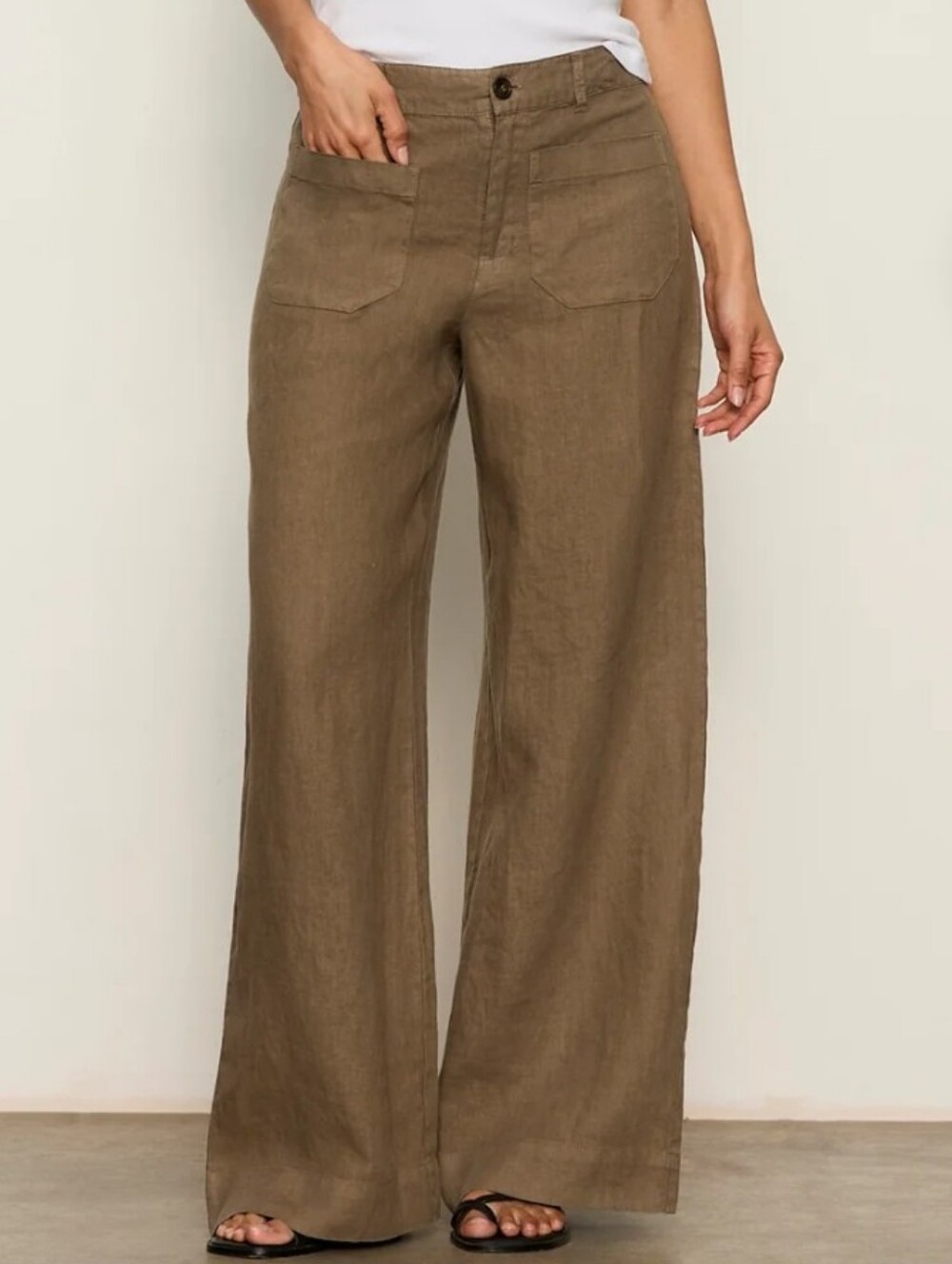 Sanctuary Linen Marine Wide Leg Pant (Contemporary)